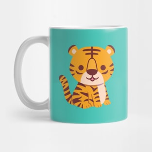 Cute Seated Little Tiger Mug